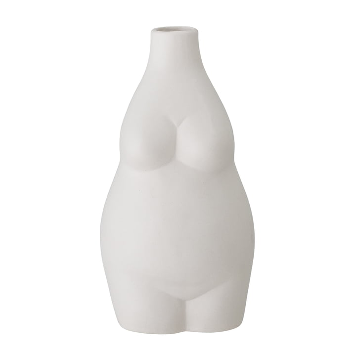 Elora vase fra Bloomingville i hvid, H 18 cm
