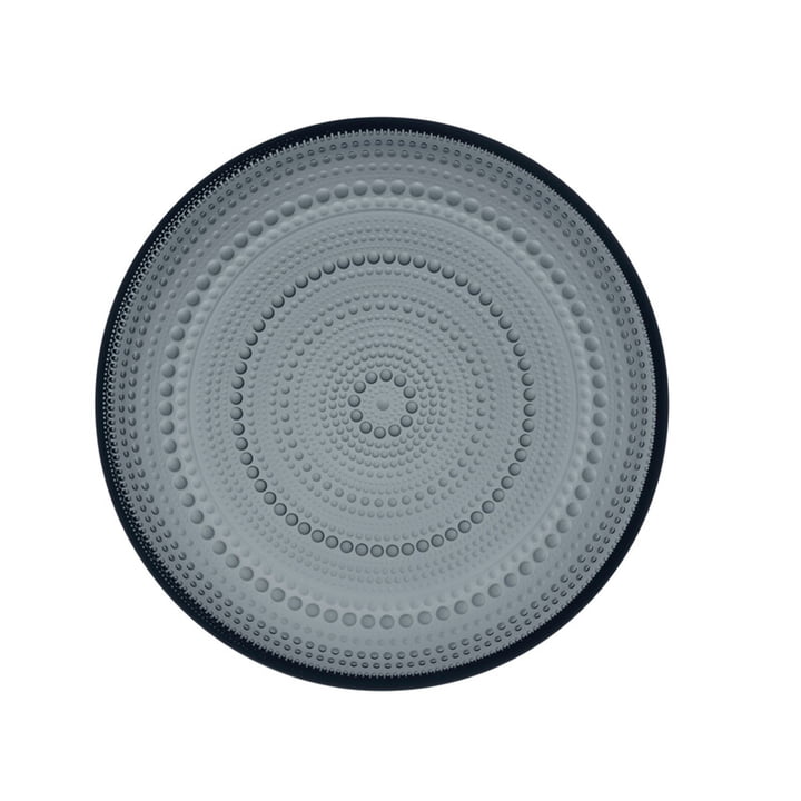 Kastehelmi tallerkenen fra Iittala, Ø 24,8 cm, mørkegrå
