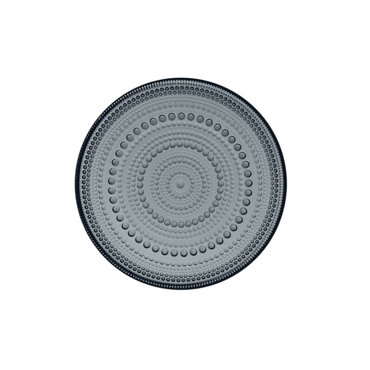 Kastehelmi tallerkenen fra Iittala, Ø 17 cm, mørkegrå