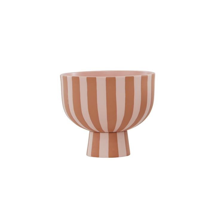 Toppu skålen fra OYOY, Ø 15 x H 13 cm, karamel/rosa