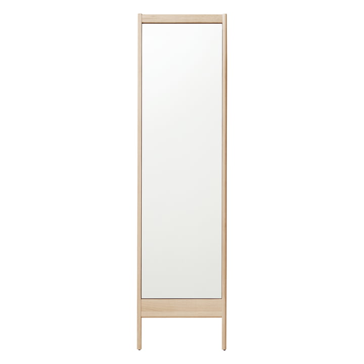 A Line spejl, H 195,5 cm, hvidpigmenteret eg fra Form & Refine