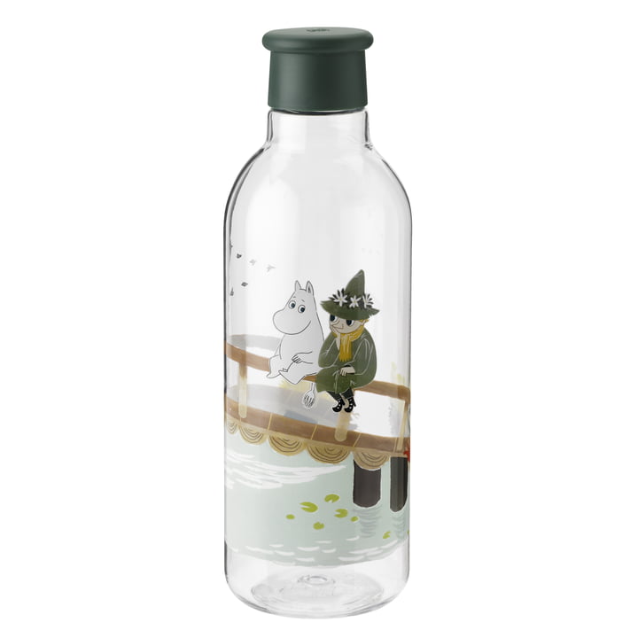 Drink-It Moomin vandflasken fra Rig-Tig by Stelton, 0,75 l, mørkegrøn