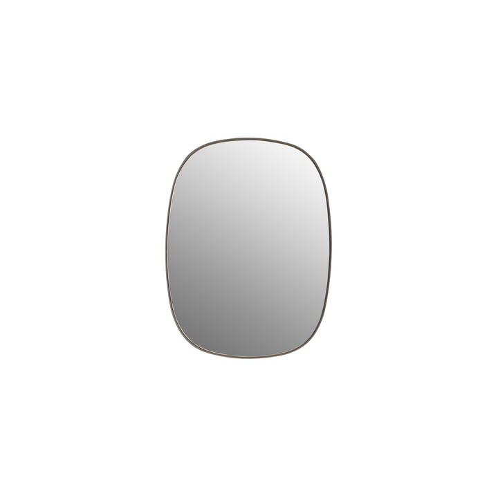Det Framed Mirror, lille af Muuto, taupe / klart glas