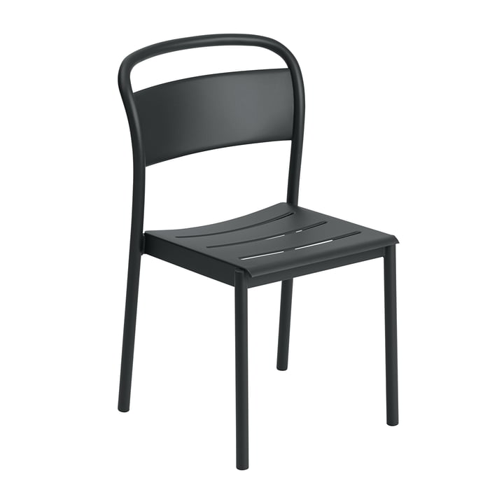 Linear Steel Side Chair fra Muuto, sort