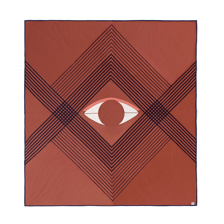 The Eye AP9 sengetæppet af & Tradition, 240 x 260 cm, brown earth