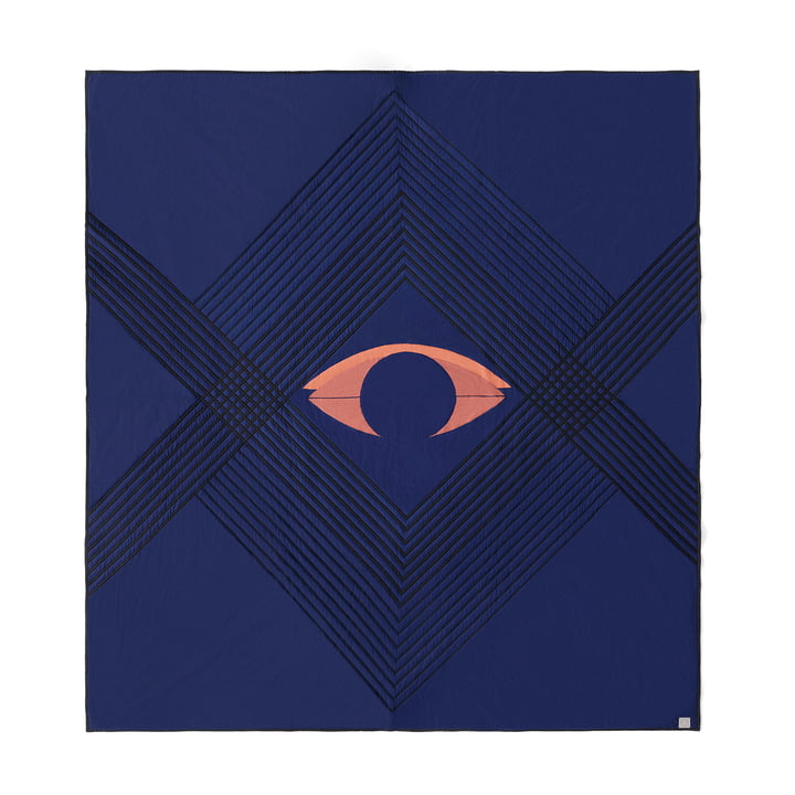 The Eye AP9 sengetæppet af & Tradition, 240 x 260 cm, blue midnight
