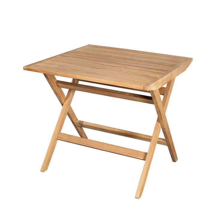 Flip foldebordet Outdoor af Cane-line, naturligt teak