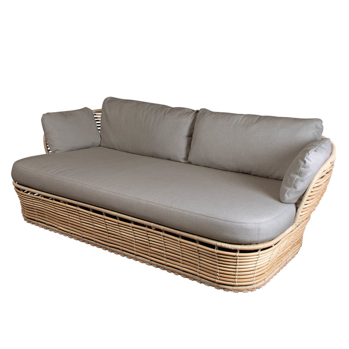Basket 2-pers. Sofa Outdoor af Cane-line, naturlig / taupe