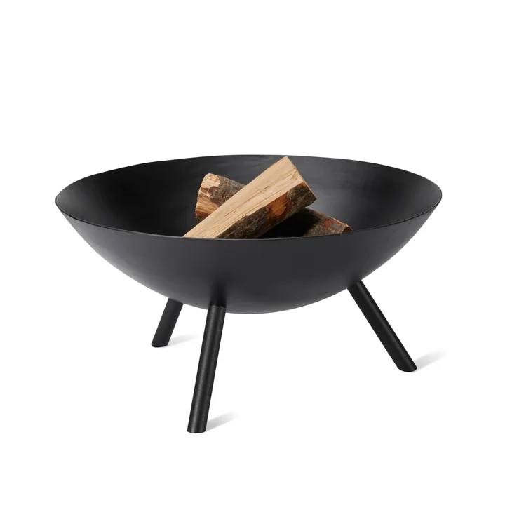 Flames ildskål L af Philippi, Ø 56 x H 29 cm, sort