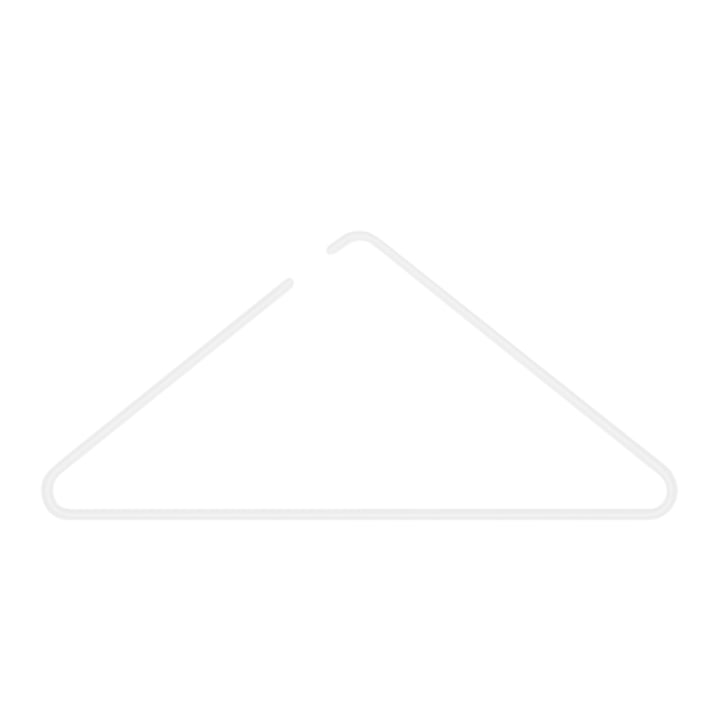 Triangle klædebøjle i hvidt fra Roomsafari