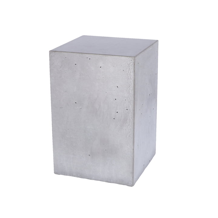 Den Block beton sidebord af Jan Kurtz, højde 46 cm, voksbehandlet
