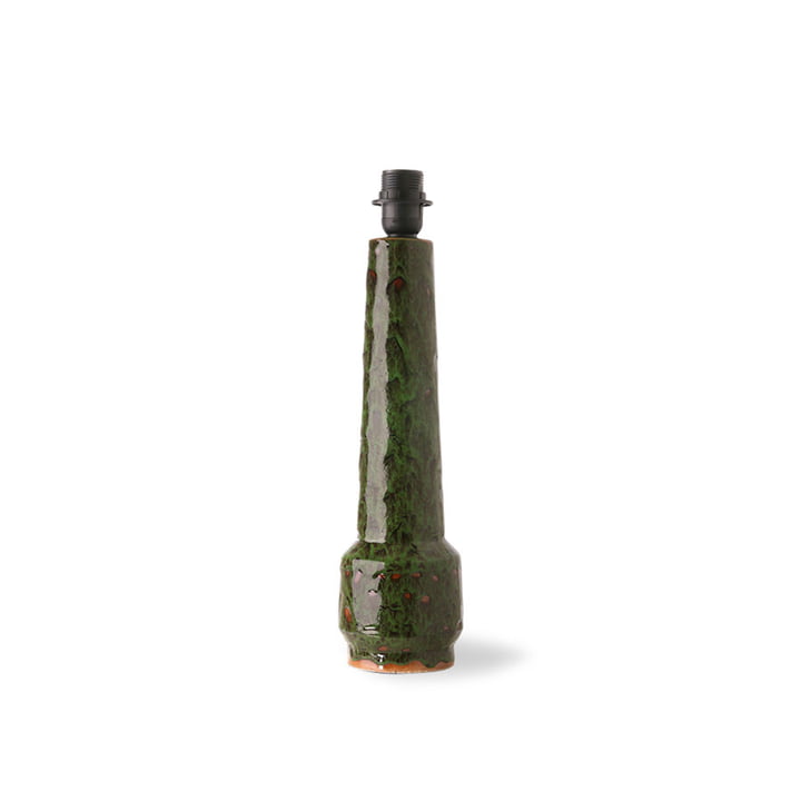 Retro bordlampe base af HKLiving, H 45 cm, lavagrøn