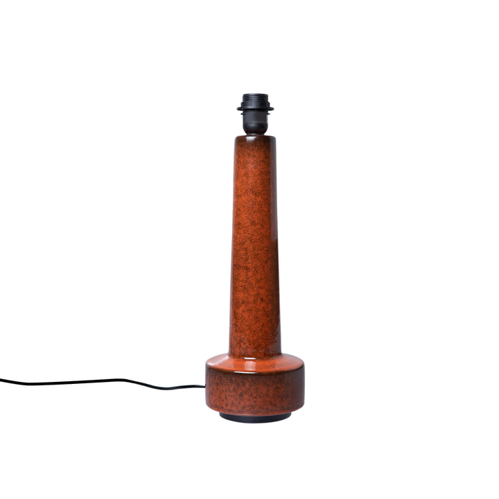 Retro bordlampe base af HKLiving, H 48 cm, lavarød
