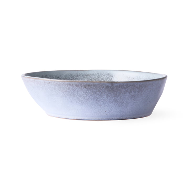 Bold & Basic keramikskålen fra HKliving, Ø 19 cm, grå / blå