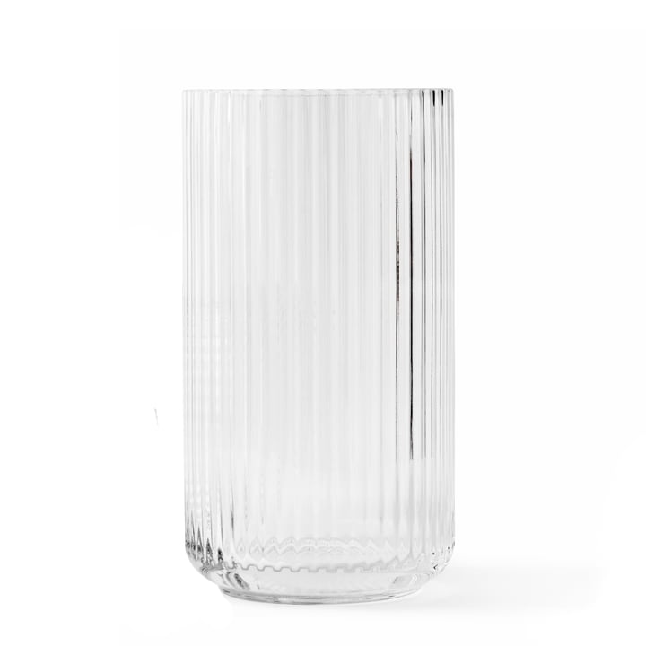 Glasvase H 31 cm fra Lyngby Porcelæn i gennemsigtig