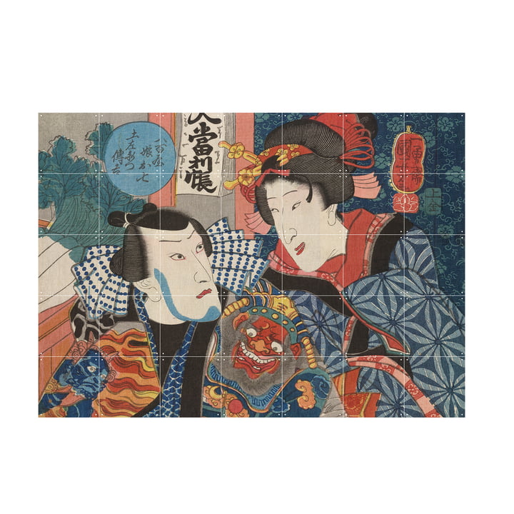 Bando Shuka af Utagawa Kuniyoshi som vægmaleri af IXXI i størrelsen 140 x 100 cm