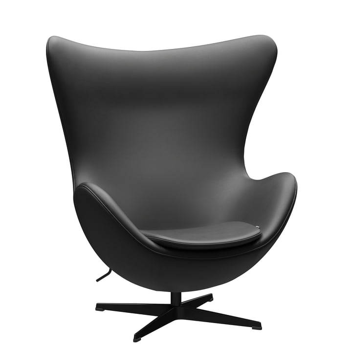 The Egg Chair af Fritz Hansen, sort / Essential læder sort