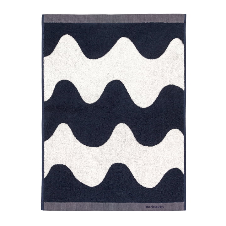 Lokki håndklædet fra Marimekko, 50 x 70 cm, off-white / dark blue