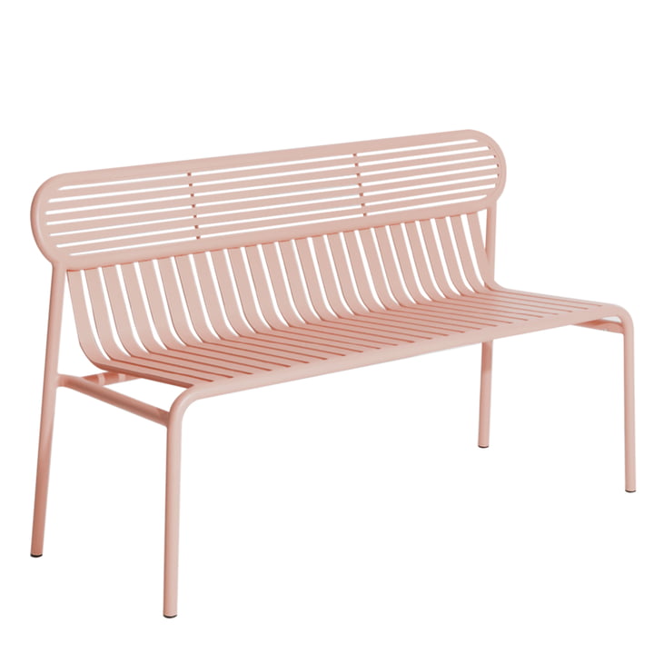 The Week-End Outdoor Bench fra Petite Friture, blush
