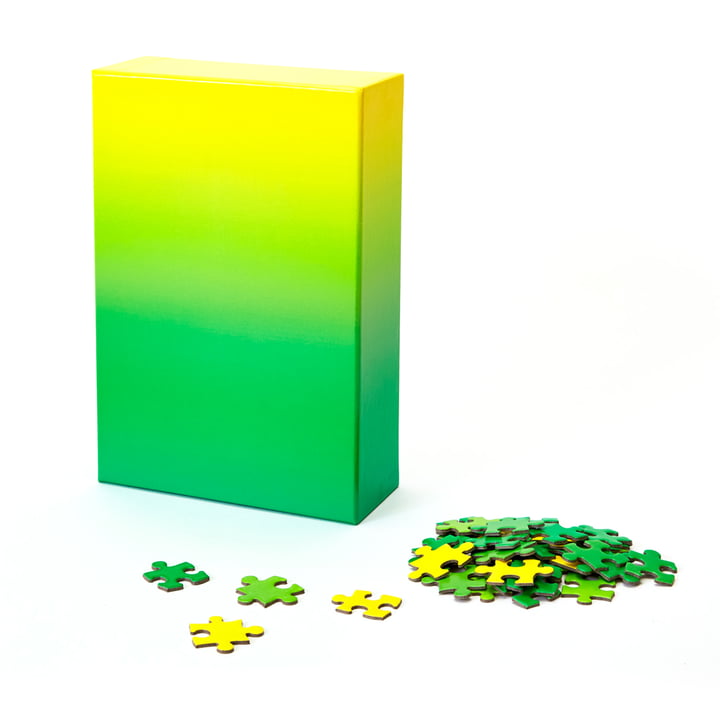 Areaware Puzzle af Areaware i grøn / gul
