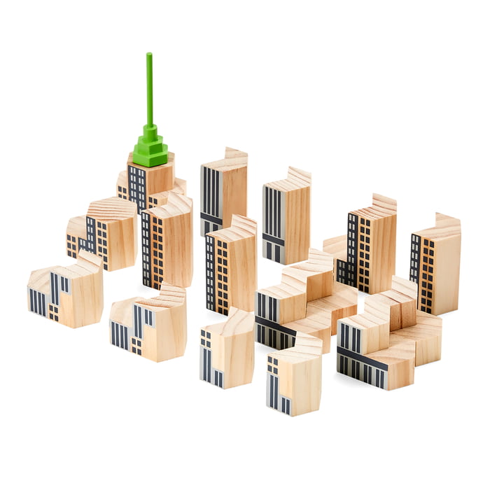 Blockitecture New York City byggesten fra Areaware i Skyskraper-varianten