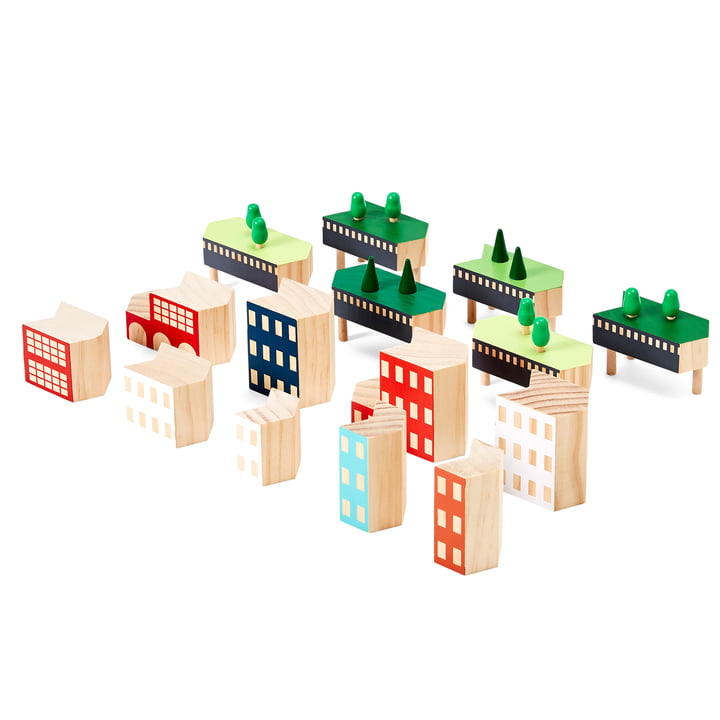 Blockitecture New York City byggesten fra Areaware i Greenway-varianten