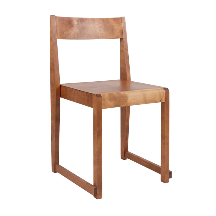 Chair 01 af Frama i olieret birk / varmbrun