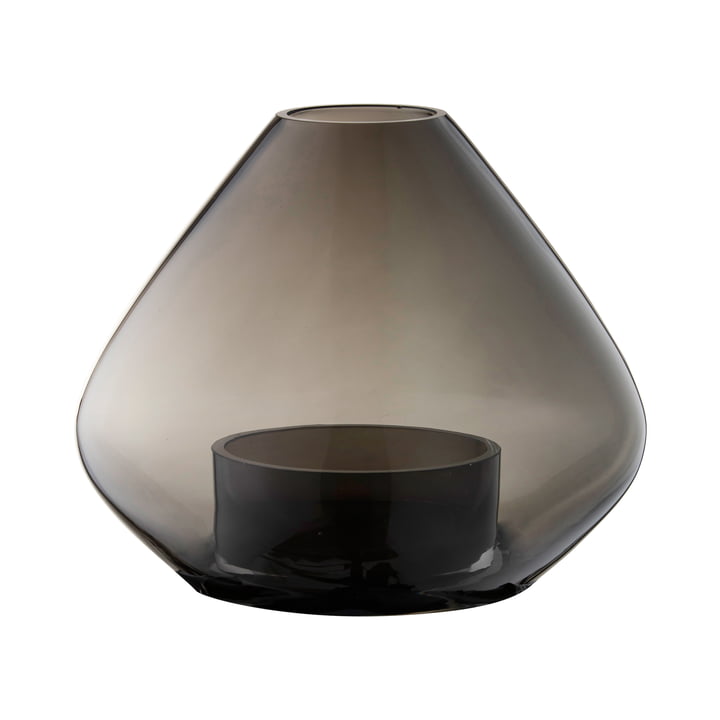 Uno lanterne og vase fra AYTM, Ø 25,9 x H 21 cm, sort