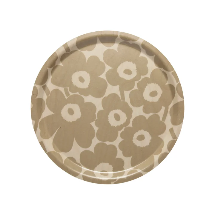Marimekko - Mini Unikko bakke rund Ø 31 cm, beige / naturlig