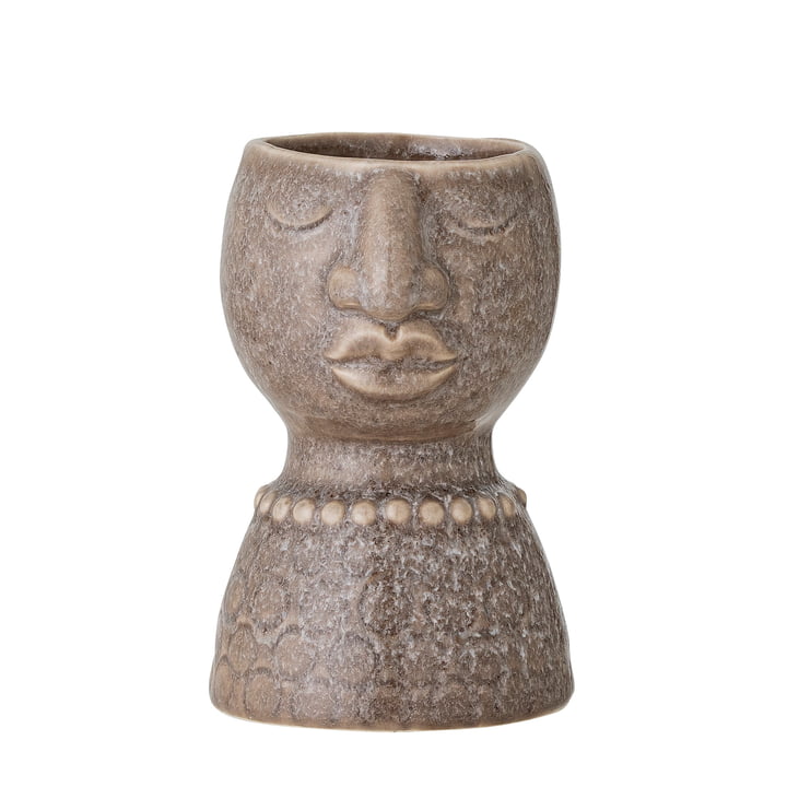 Magdi Vase, H 14 cm fra Bloomingville i gråbrun