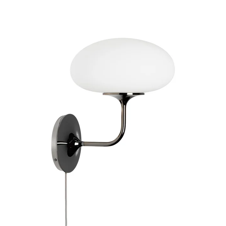 Stemlite væglampe, Ø 32 cm, sort / krom fra Gubi