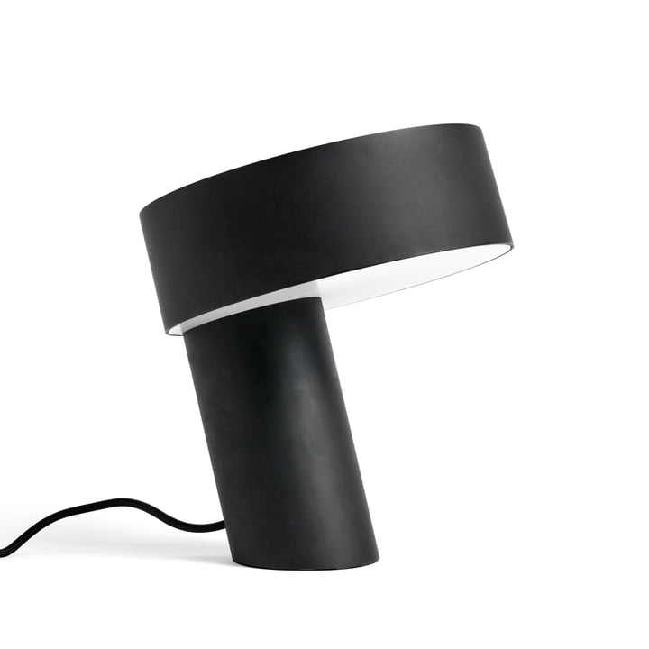 Slant bordlampe fra Hay i 28 cm i farven blød sort
