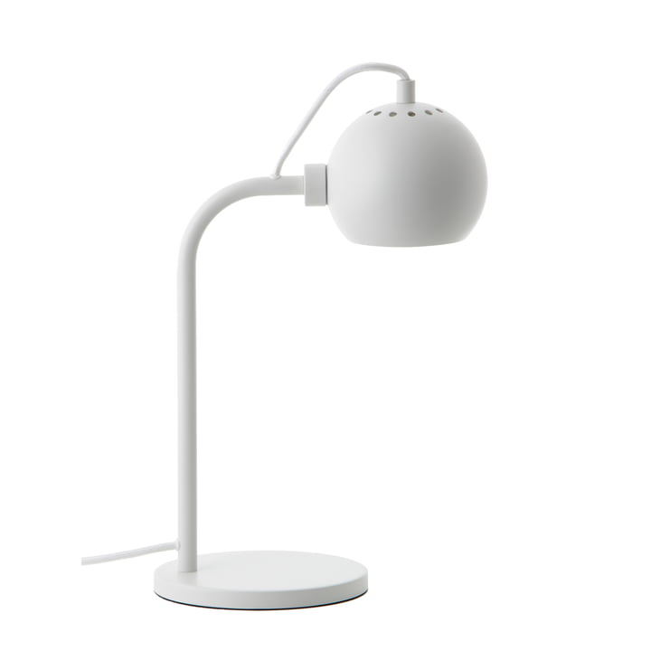 Ball Single bordlampe, mat hvid af Frandsen