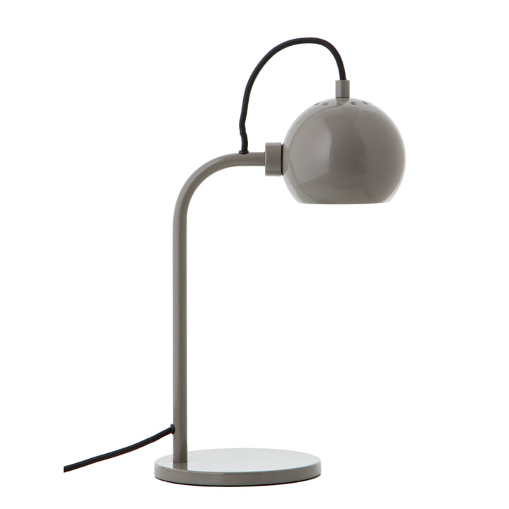 Ball Single bordlampe, varmgrå blank fra Frandsen