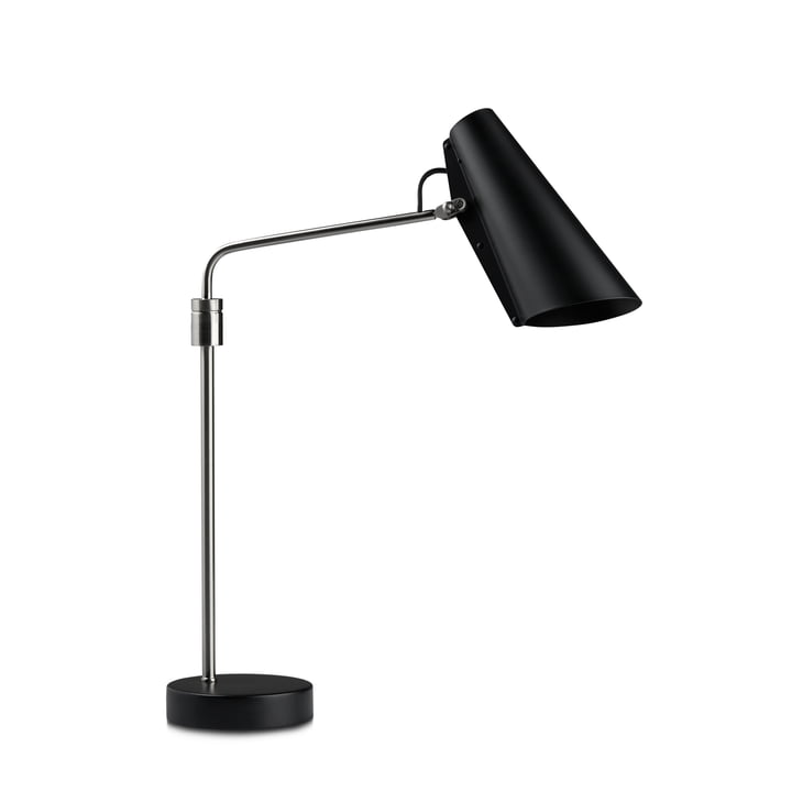 Birdy Swing bordlampe fra Northern i sort / rustfrit stål version