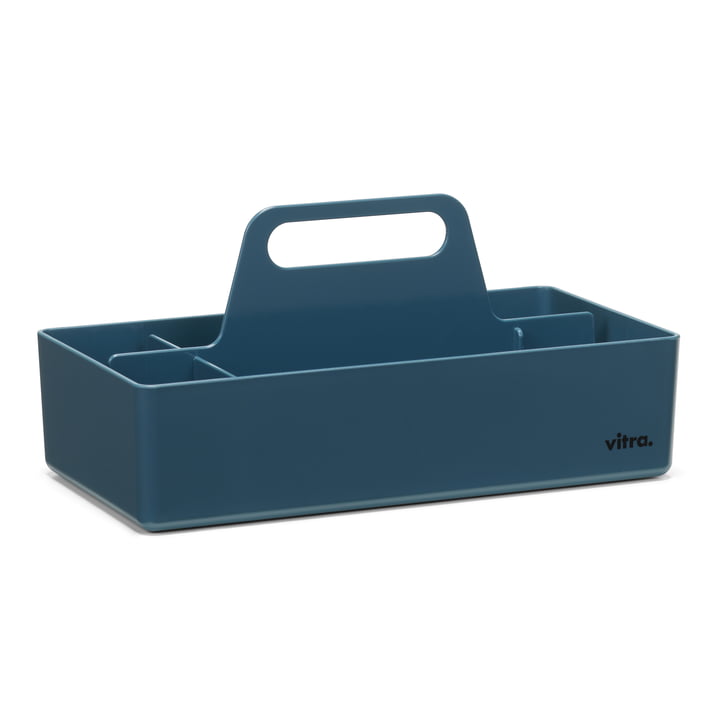Storage Toolbox genbrugt, havblå fra Vitra