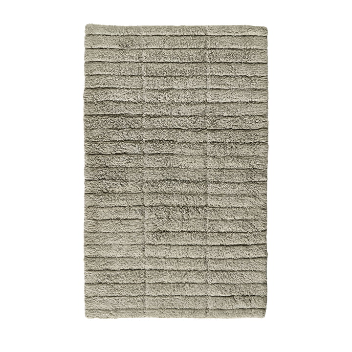 Soft Tiles badeværelsesmåtte fra Zone Denmark, 50 x 80 cm, eucalyptus green