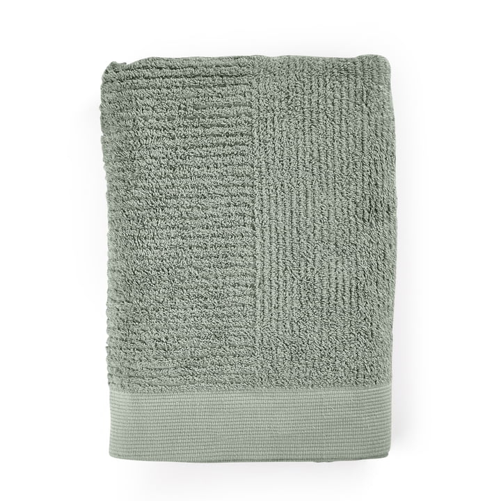 Det Classic badehåndklæde fra Zone Denmark, 70 x 140 cm, matcha green