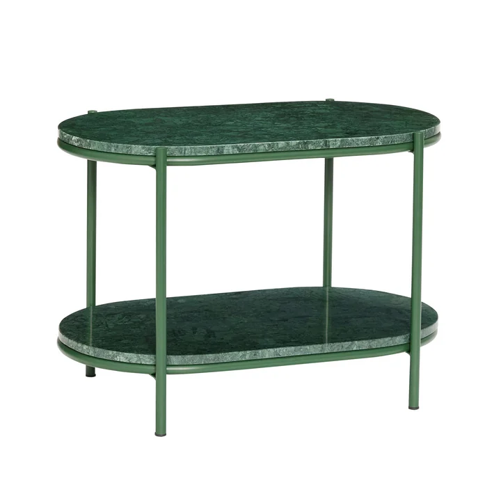 Marmor sidebord, grønt af Hübsch Interior