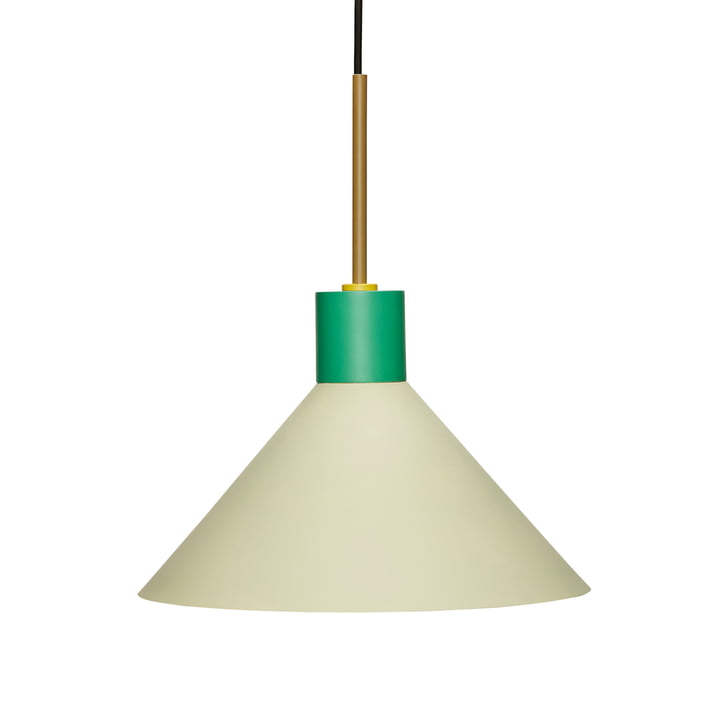 Metallampe fra Hübsch Interior i grøn / brun