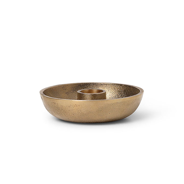 Bowl stick lysestage fra ferm Living i messing finish