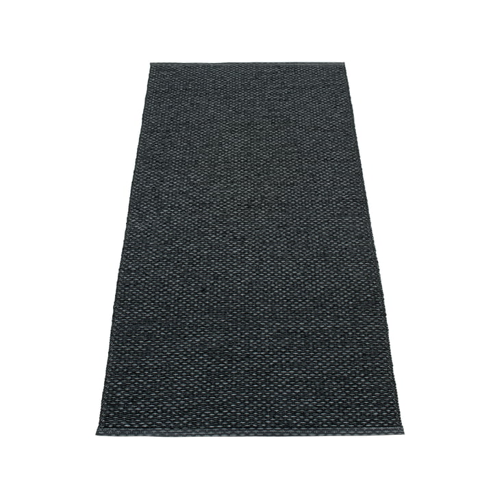 Svea tæppe, 70 x 160 cm fra Pappelina i black metallic / black