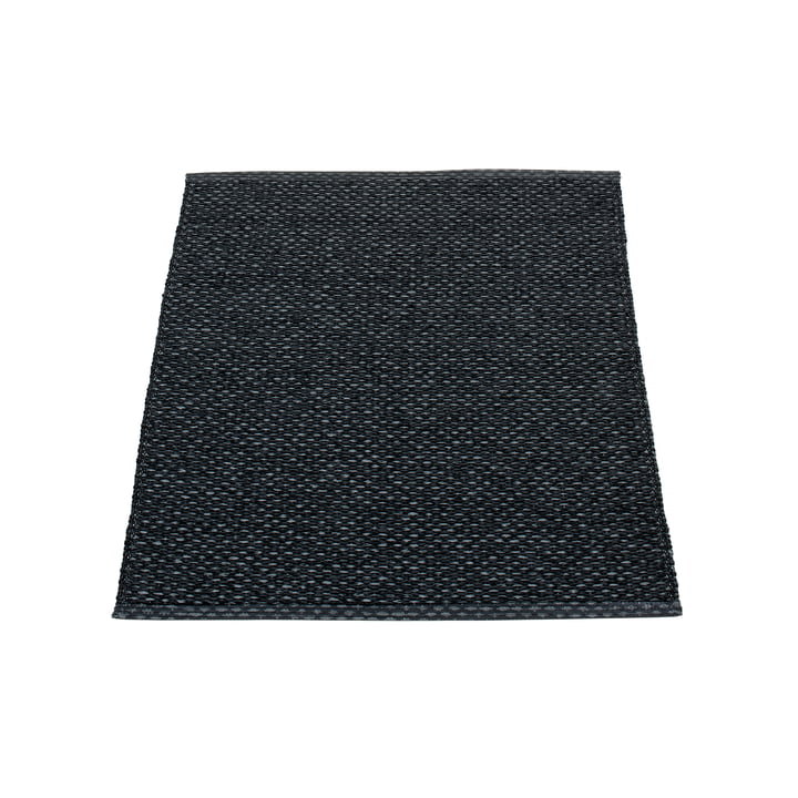 Svea tæppe, 70 x 90 cm fra Pappelina i black metallic / black
