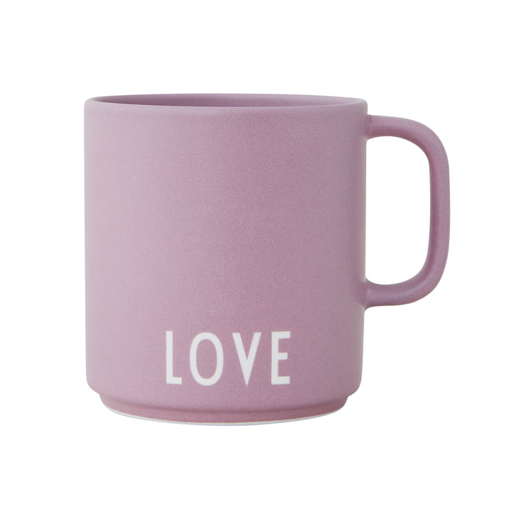AJ Favourite porcelænskrus med hank fra Design Letters in Love / lavendel