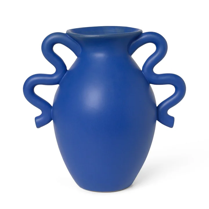 Ferm Living - Verso blomstervase, H 27 cm, blå