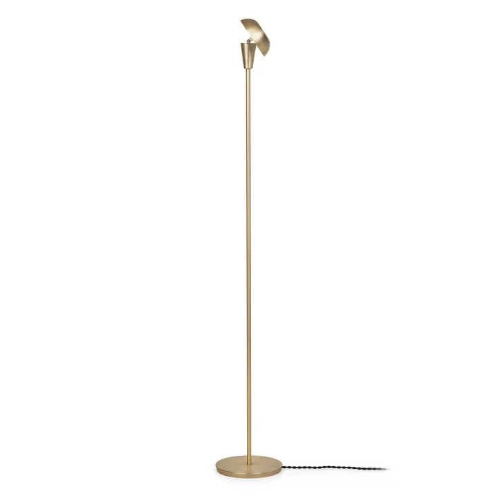Tiny gulvlampe fra Ferm Living i messingversionen