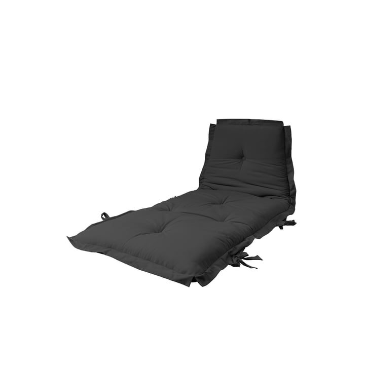 Sit and Sleep futon madras/lænestol 80 x 200 cm fra Karup Design i mørkegrå