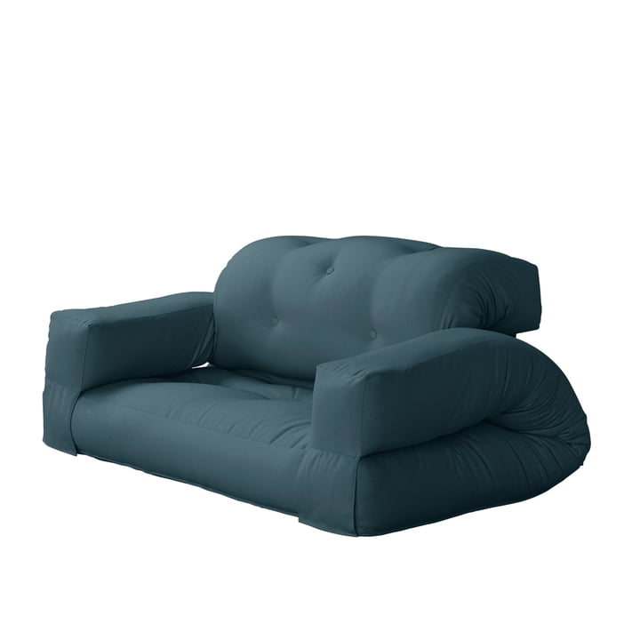 Hippo sofa 140 x 200 cm fra Karup Design i petrol blå
