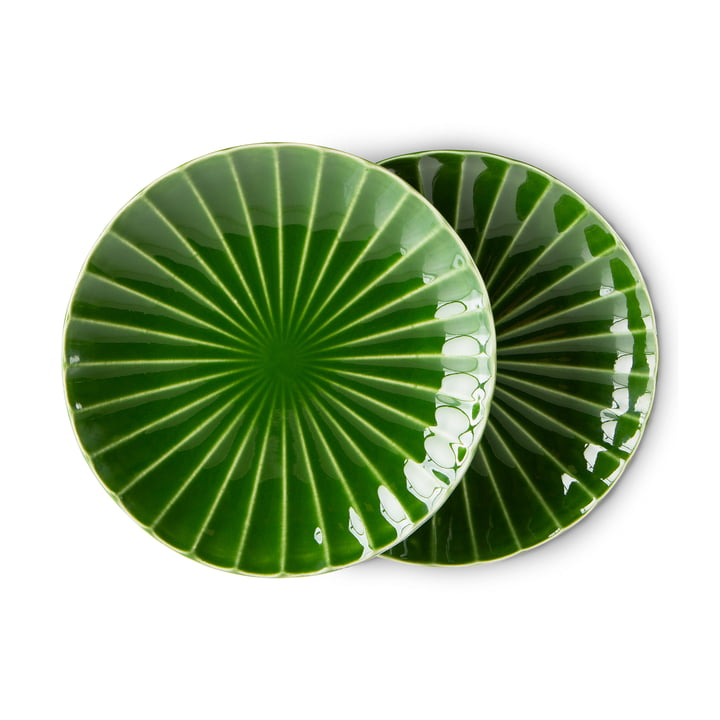 Emeralds tallerken fra HKliving i farven grøn