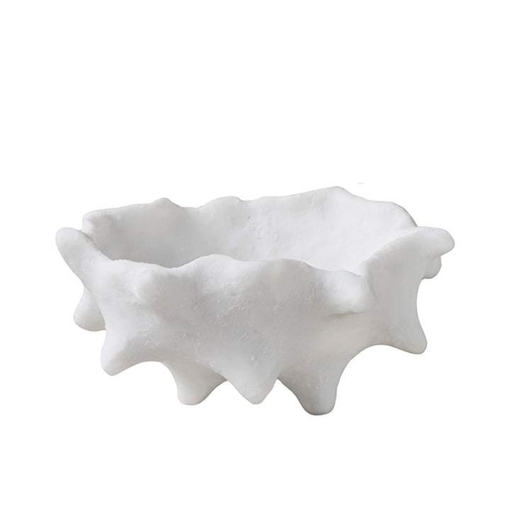 Mette Ditmer - Art Piece Kastanje dekorativ skål, hvid